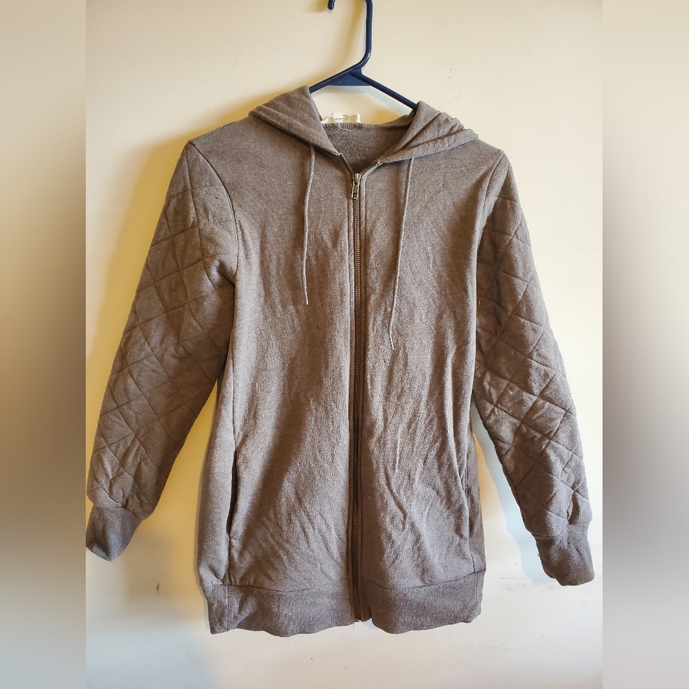 Synergy organic cross town coat in nutmeg size small - Picture 2 of 3